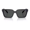 Okulary przeciwsłoneczne Armani Exchange AX4147S 610587 dla mężczyzn - Oprawka matowa czarna, soczewki ciemnoszare, 56 mm