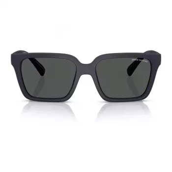 Okulary przeciwsłoneczne Armani Exchange AX4147S 610587 dla mężczyzn - Oprawka matowa czarna, soczewki ciemnoszare, 56 mm