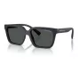 Okulary przeciwsłoneczne Armani Exchange AX4147S 610587 dla mężczyzn - Oprawka matowa czarna, soczewki ciemnoszare, 56 mm