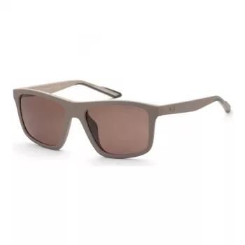 ARMANI EXCHANGE AX4149SU83617 Męskie okulary przeciwsłoneczne prostokątne Havana brązowa oprawa acetatowa brązowe soczewki poliwęglanowe 56/18/145 mm