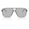 Okulary przeciwsłoneczne Armani Exchange AX4150SU83638 Męskie Kwadratowe Matowa Czerń Szary 59mm