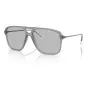 Okulary przeciwsłoneczne Armani Exchange AX4150SU83638 Męskie Kwadratowe Matowa Czerń Szary 59mm