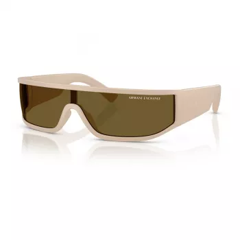 Okulary przeciwsłoneczne unisex Armani Exchange AX4153SU83617 - czarna oprawka, szare szkła, kształt tarcza/maska, szerokość soczewki 140 mm