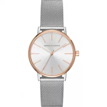 Zegarek ARMANI EXCHANGE AX5537 Kwarcowy Analogowy 36 mm Srebrny Stal Nierdzewna
