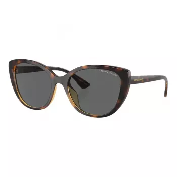 ARMANI EXCHANGE Okulary przeciwsłoneczne damskie AX4111SU82138 - Przezroczysta szara oprawka, szare soczewki gradientowe, 54/18/140 mm