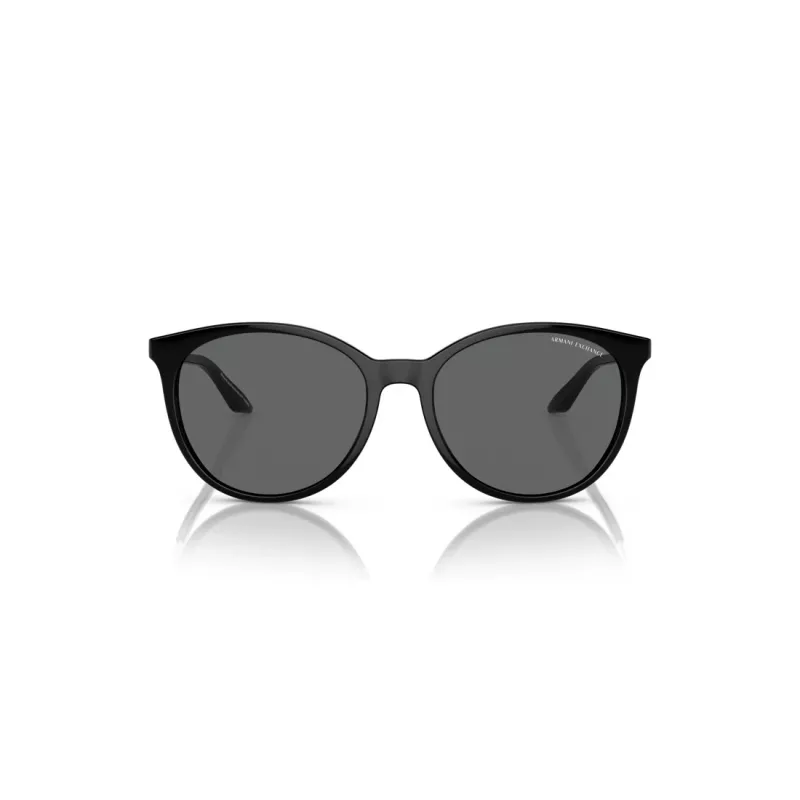 Okulary przeciwsłoneczne Armani Exchange damskie AX4140S815887 - czarna oprawka, szare szkła, 55mm