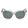 Okulary przeciwsłoneczne ARMANI EXCHANGE dla kobiet AX4148SU83607 Przezroczysta szara oprawka kwadratowa Szare szkło 56 mm