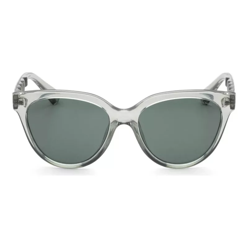 Okulary przeciwsłoneczne ARMANI EXCHANGE dla kobiet AX4148SU83607 Przezroczysta szara oprawka kwadratowa Szare szkło 56 mm