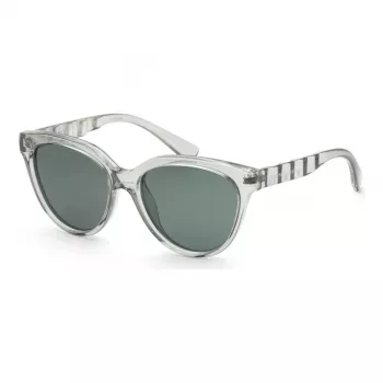 Okulary przeciwsłoneczne ARMANI EXCHANGE dla kobiet AX4148SU83607 Przezroczysta szara oprawka kwadratowa Szare szkło 56 mm
