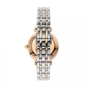 ARMANI Gianni T-Bar Zegarek damski AR11293 – 32mm Stal nierdzewna Kwarcowy Srebrna tarcza