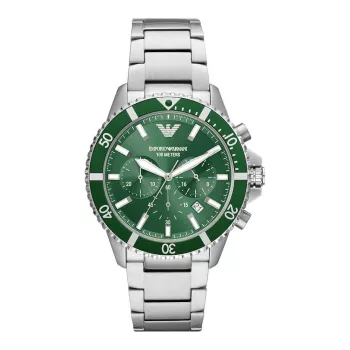 Armani Man AR11500 Męski Zegarek Analogowy Kwarcowy Chronograf 43mm Czarna Tarcza Skórzany Pasek