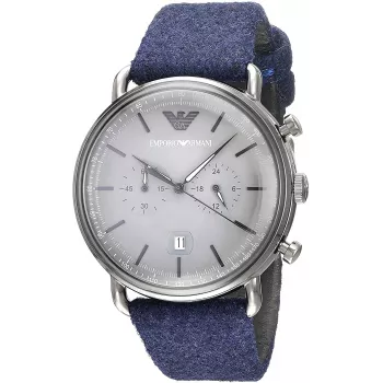 Zegarek męski ARMANI AR11144 Chronograf Stal nierdzewna 43mm Niebieska tarcza