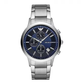 Zegarek męski Armani AR11164 chronograf 43 mm stal nierdzewna czarna tarcza