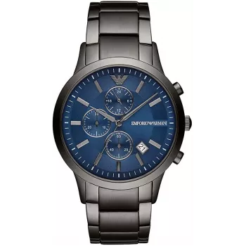 Zegarek męski Armani AR11215 Chronograph ze stali szlachetnej, 43 mm, czarna tarcza