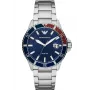 Zegarek ARMANI AR11339 Męski 42mm Stal nierdzewna Kwarcowy Chronograf Czarna Tarcza Skórzany Pasek