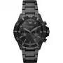ARMANI Męski AR11363 Chronograf Zegarek ze stali nierdzewnej 43mm Czarna tarcza