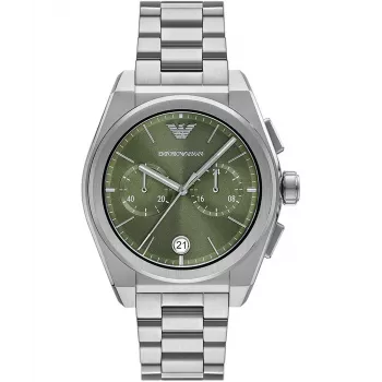 Zegarek męski Armani AR11640 ze stali nierdzewnej, chronograf, 43 mm