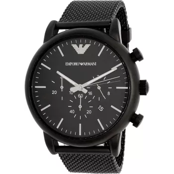 Zegarek ARMANI Men's Classic AR1968 Quartz 46mm Stal nierdzewna Niebieska tarcza