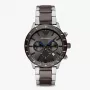 Zegarek męski Armani Luigi Chronograph z czarną tarczą i skórzanym paskiem AR11391 (43mm)
