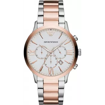 Zegarek męski Armani Luigi kwarcowy AR11209 43mm stal nierdzewna czarna tarcza