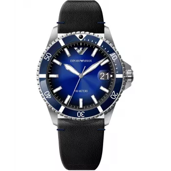Zegarek męski Armani AR11516 42mm Stal nierdzewna Kwarcowy Chronograf Niebieska tarcza