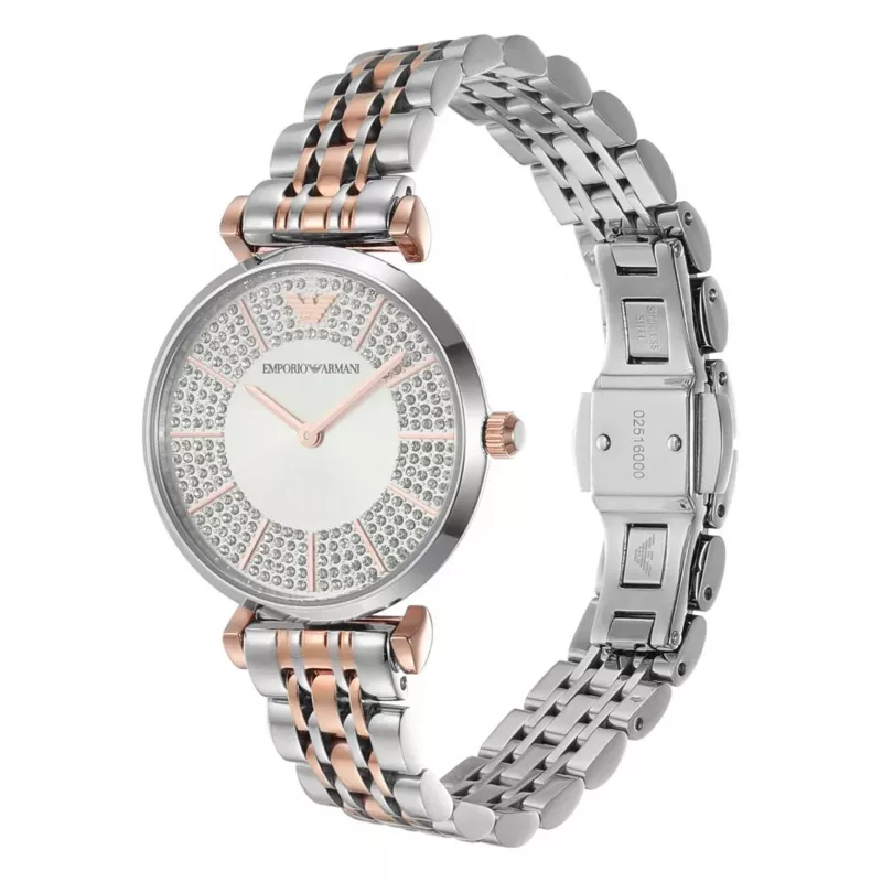 Zegarek ARMANI AR11537 Damski 32mm Stal Nierdzewna Srebrna Tarcza