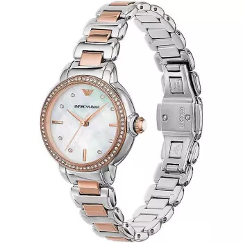 Zegarek ARMANI AR11569 Gianni T-Bar Kwarcowy 32mm Srebrny Stal Nierdzewna