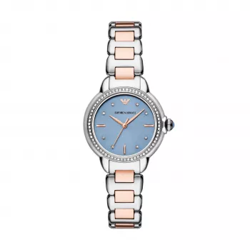 Zegarek ARMANI AR11597 Damski 32mm Stal Nierdzewna Srebrna Tarcza Bransoleta Mesh
