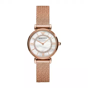 Zegarek damski Armani AR11320 32mm, bransoleta ze stali nierdzewnej mesh, kwarcowy