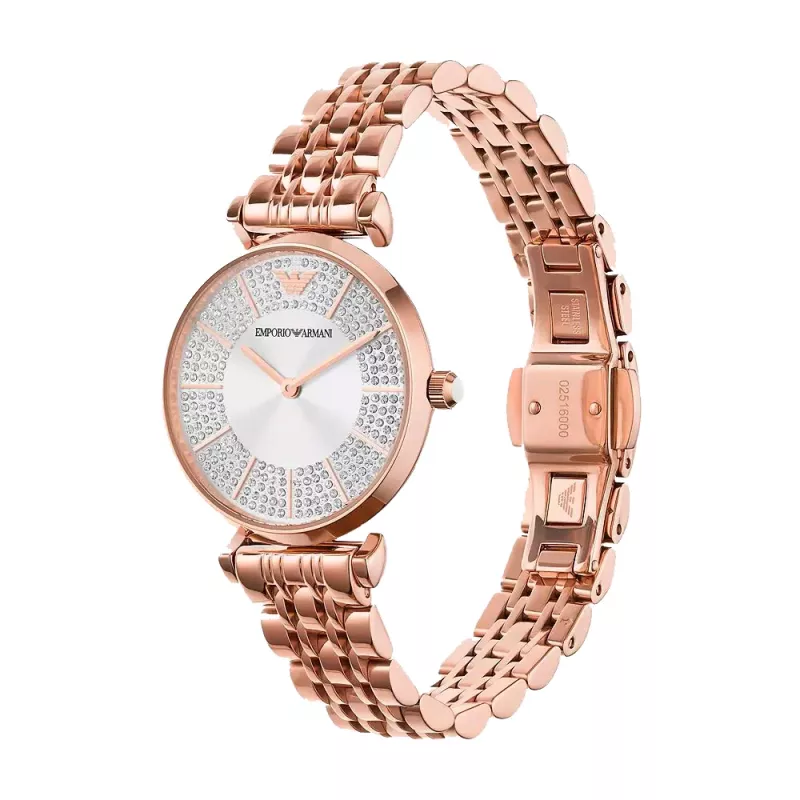 Zegarek damski ARMANI AR11446 32mm Różowe Złoto Stal Szlachetna