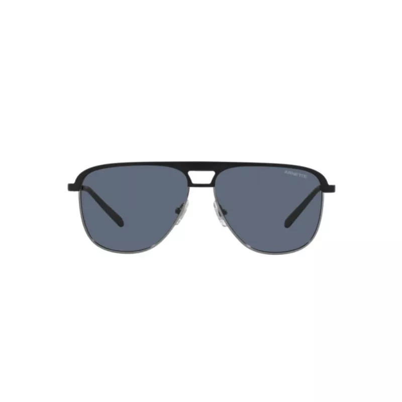 ARNETTE AN3082-733-55 Okulary przeciwsłoneczne męskie prostokątne matowa czerń szary 57mm