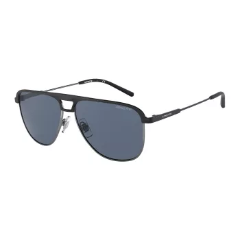 ARNETTE AN3082-733-55 Okulary przeciwsłoneczne męskie prostokątne matowa czerń szary 57mm