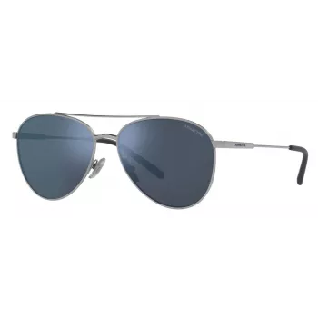 ARNETTE AN3085-736-55 Okulary przeciwsłoneczne prostokątne Matowa czerń Ciemny szary 58mm Męskie