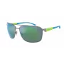 ARNETTE AN3089-745-8N Męskie okulary przeciwsłoneczne prostokątne matowa czerń ciemny szary 65mm