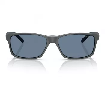 Okulary przeciwsłoneczne Arnette AN4185-28412V męskie prostokątne matowa czarna oprawka szare lustrzane srebrne szkła 58/16/145 mm