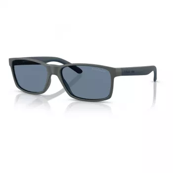 Okulary przeciwsłoneczne Arnette AN4185-28412V męskie prostokątne matowa czarna oprawka szare lustrzane srebrne szkła 58/16/145 mm