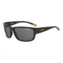 ARNETTE AN4256018162 Męskie prostokątne okulary przeciwsłoneczne z polaryzacją - czarna oprawka, szare szkła 62mm