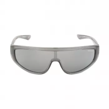 ARNETTE AN4264 Okulary przeciwsłoneczne unisex, matowa czarna oprawka, ciemnoszare srebrne lustrzane szkła 135mm