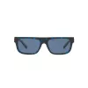 Okulary przeciwsłoneczne ARNETTE AN4278-120280 dla mężczyzn, matowa czarna oprawka, szare szkła 55mm