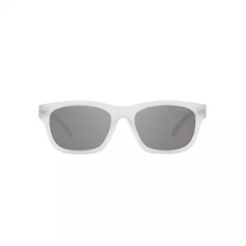 ARNETTE AN4284-27616G Męskie okulary przeciwsłoneczne prostokątne matowa czerń szare lustro 54/18/145 mm