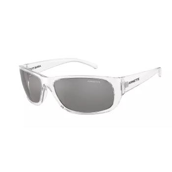 ARNETTE AN4290-27556G Okulary przeciwsłoneczne męskie Matowa czarna oprawka Szare soczewki lustrzane 63mm
