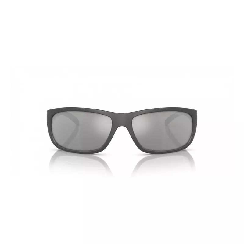 ARNETTE AN4290-28706G Męskie okulary przeciwsłoneczne prostokątne matowa czerń szary