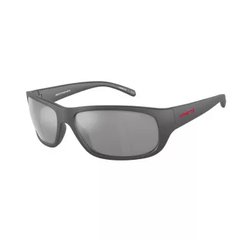 ARNETTE AN4290-28706G Męskie okulary przeciwsłoneczne prostokątne matowa czerń szary