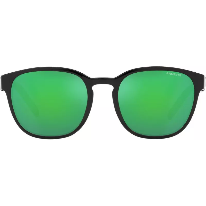 Arnette AN43192871F25 Unisex Prostokątne Okulary Przeciwsłoneczne, Oprawka Matowa Czarna, Szkła Szare, 53-20-145 mm
