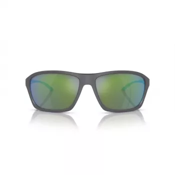 ARNETTE AN4329-28538N Okulary przeciwsłoneczne unisex, prostokątne, oprawka matowa czarna, soczewki ciemnoszare, 63/17/130 mm