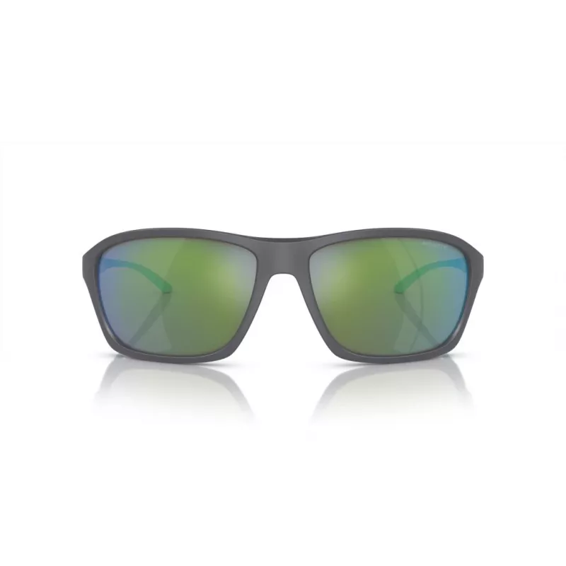 ARNETTE AN4329-28538N Okulary przeciwsłoneczne unisex, prostokątne, oprawka matowa czarna, soczewki ciemnoszare, 63/17/130 mm