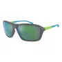 ARNETTE AN4329-28538N Okulary przeciwsłoneczne unisex, prostokątne, oprawka matowa czarna, soczewki ciemnoszare, 63/17/130 mm