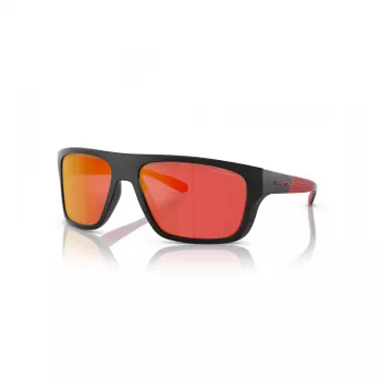 ARNETTE AN4330-27536Q Okulary przeciwsłoneczne prostokątne Matte Black Dark Grey Mirror Silver 63mm