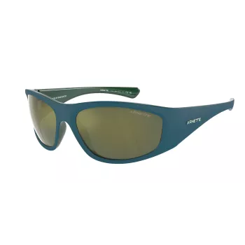 ARNETTE AN4331-29266R Okulary przeciwsłoneczne męskie prostokątne - oprawka matowa czarna, soczewki ciemnoszare z czerwonym lustrem