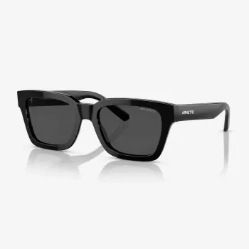 Okulary przeciwsłoneczne ARNETTE AN4334-121487 dla mężczyzn, matowa czarna oprawka, szare szkła 64mm